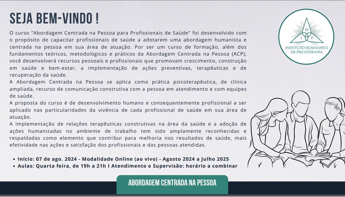 FORMAÇÃO EM ABORDAGEM CENTRADA NA PESSOA PARA PROFISSIONAIS DE SAÚDE